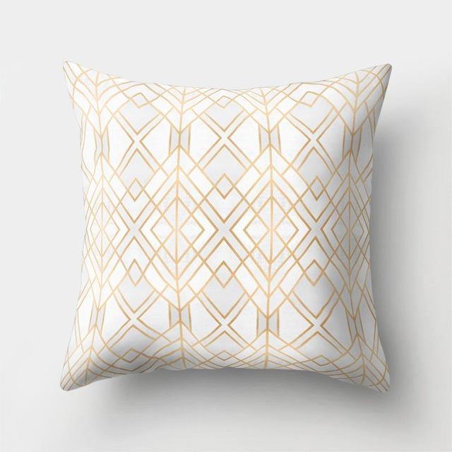 Lisslune | Square Decorative Geometric Striped Pillow Cases