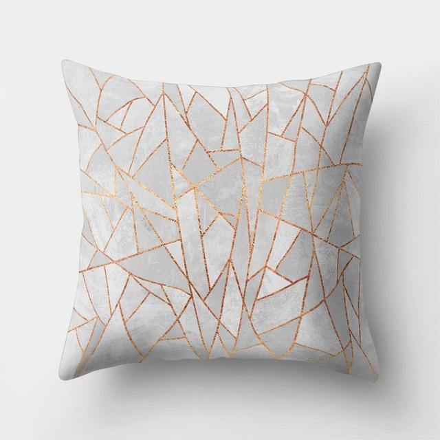 Lisslune | Square Decorative Geometric Striped Pillow Cases