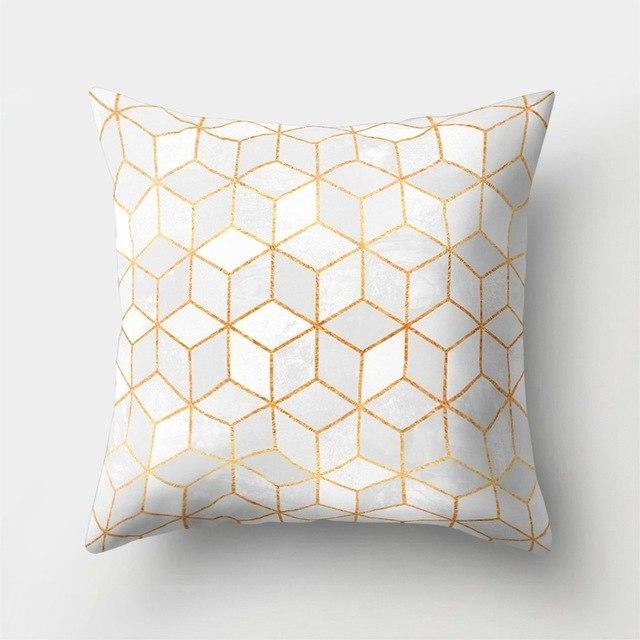 Lisslune | Square Decorative Geometric Striped Pillow Cases