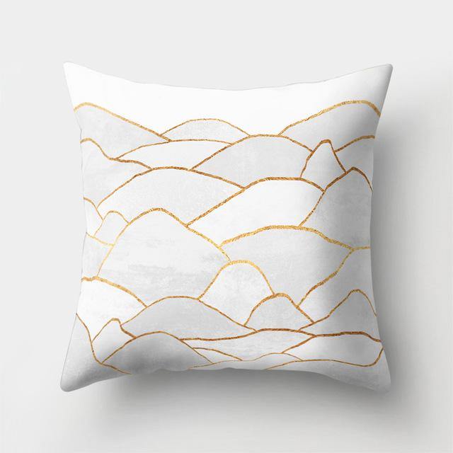 Lisslune | Square Decorative Geometric Striped Pillow Cases