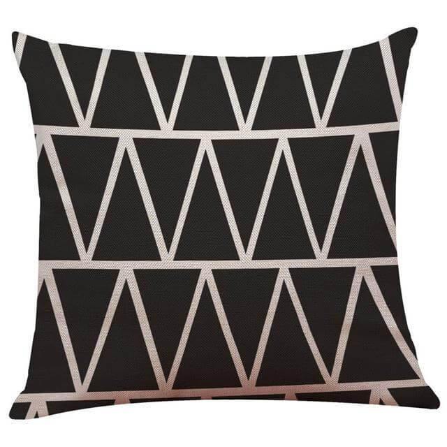 Lisslune | Geometrical Lovely Black and White Home Pillow Cases