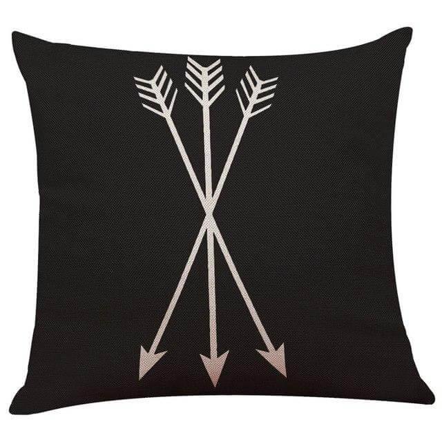 Lisslune | Geometrical Lovely Black and White Home Pillow Cases