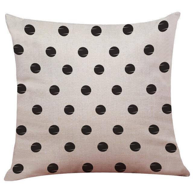 Lisslune | Geometrical Lovely Black and White Home Pillow Cases