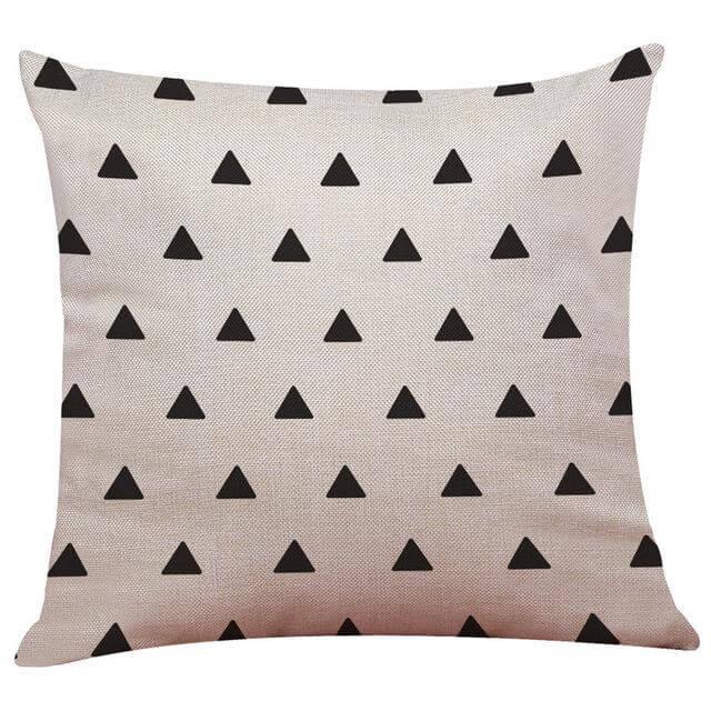 Lisslune | Geometrical Lovely Black and White Home Pillow Cases