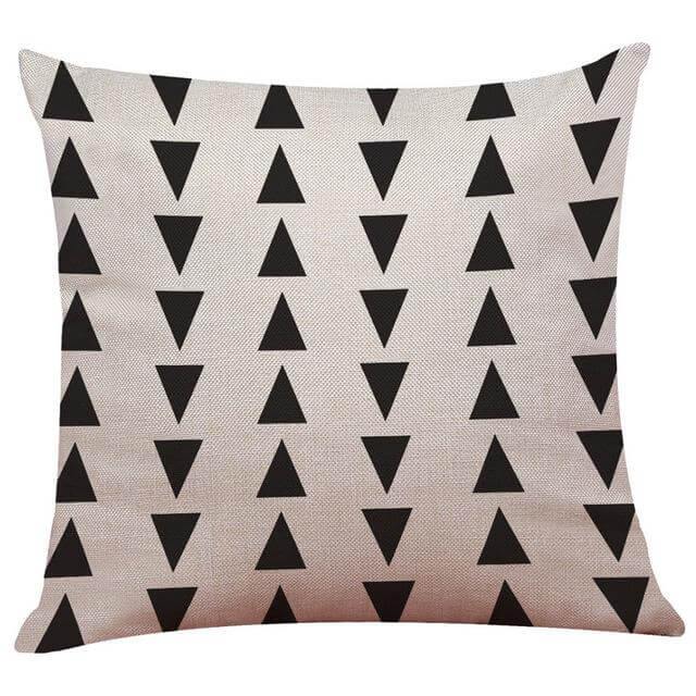 Lisslune | Geometrical Lovely Black and White Home Pillow Cases