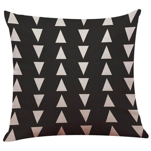 Lisslune | Geometrical Lovely Black and White Home Pillow Cases