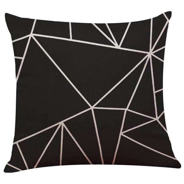 Lisslune | Geometrical Lovely Black and White Home Pillow Cases
