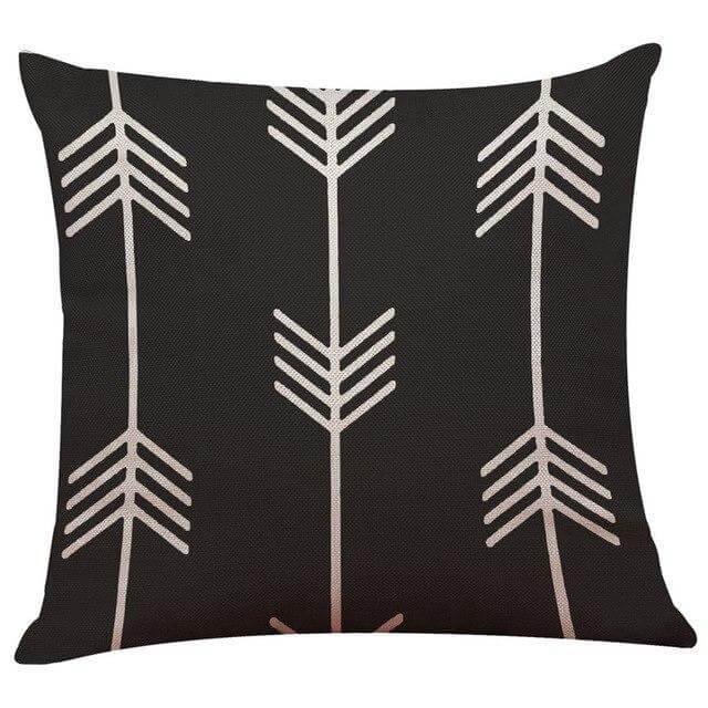 Lisslune | Geometrical Lovely Black and White Home Pillow Cases