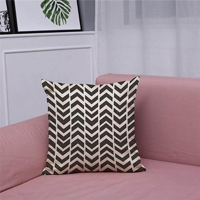 Lisslune | Geometrical Lovely Black and White Home Pillow Cases