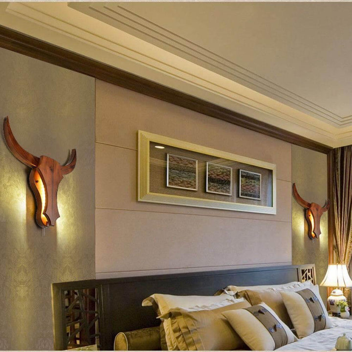 Lisslune | Nordic Style Bull Head Creative Lamps