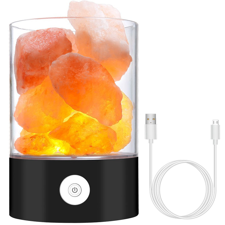 Lisslune | Himalayan Salt Desk Lamp & Air Purifier White