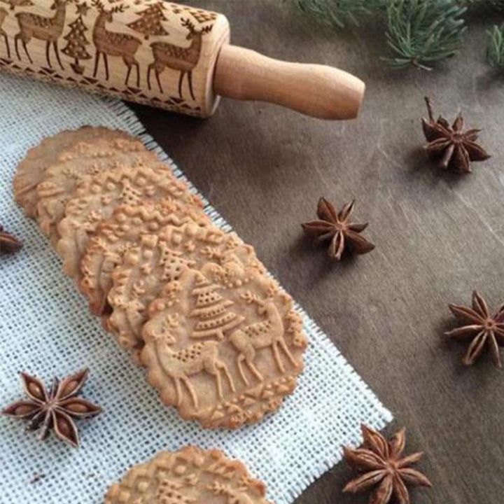 Lisslune | Engraved rolling pin for creative patterns