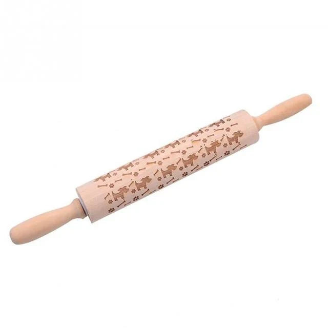 Lisslune | Engraved rolling pin for creative patterns