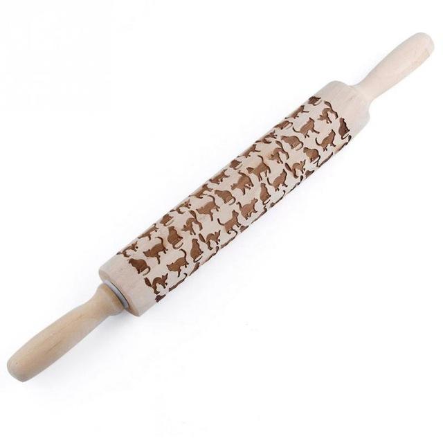 Lisslune | Engraved rolling pin for creative patterns