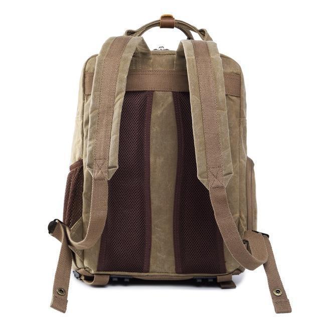 Lisslune | Waterproof Waxed Canvas Camera Backpack