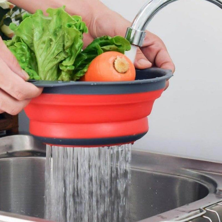 Lisslune | Foldable Silicone Colander Fruit Vegetable Washing Basket