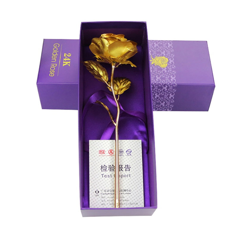 Lisslune | 24k gold-plated rose | Including certificate and luxurious gift box