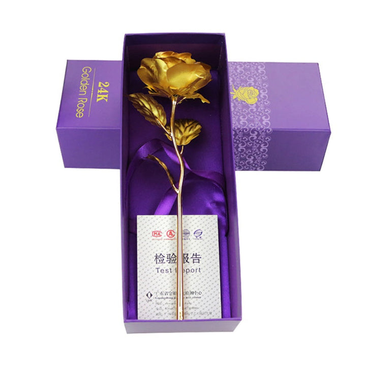 Lisslune | 24k gold-plated rose | Including certificate and luxurious gift box