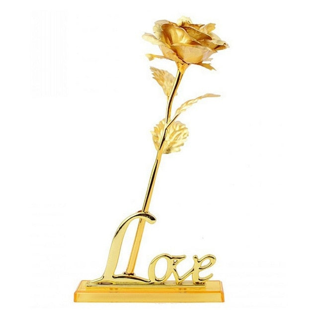Lisslune | 24k gold-plated rose | Including certificate and luxurious gift box