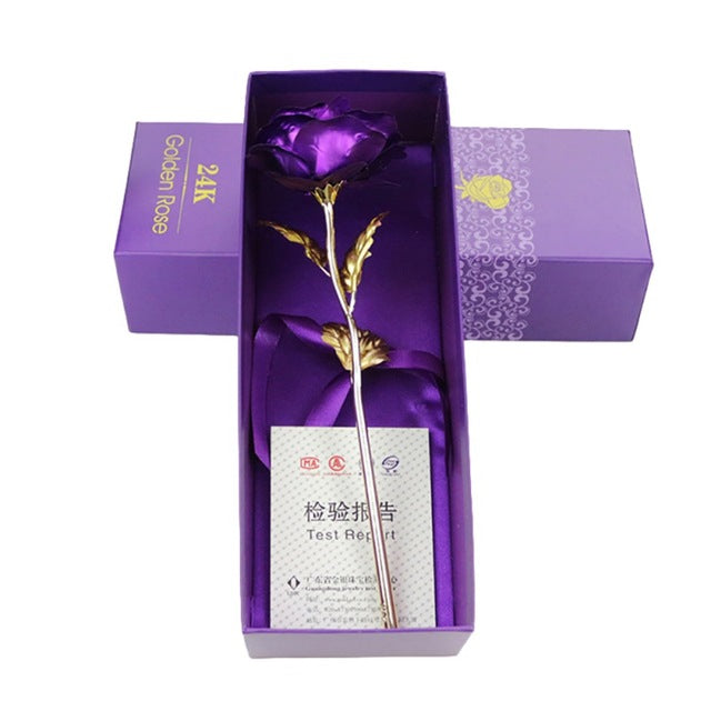 Lisslune | 24k gold-plated rose | Including certificate and luxurious gift box