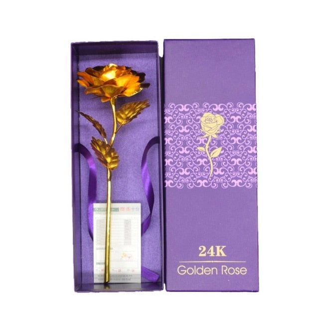 Lisslune | 24k gold-plated rose | Including certificate and luxurious gift box