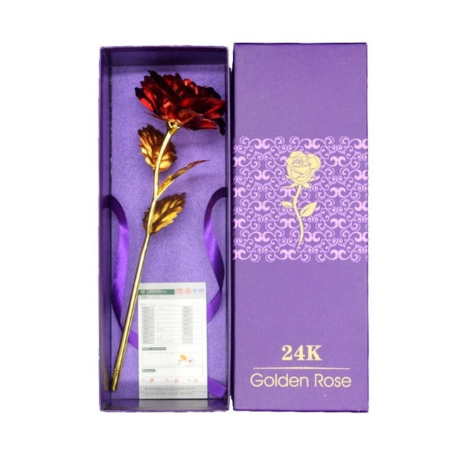 Lisslune | 24k gold-plated rose | Including certificate and luxurious gift box