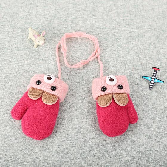 Lisslune | Children's gloves with bunny design (0-4 years)