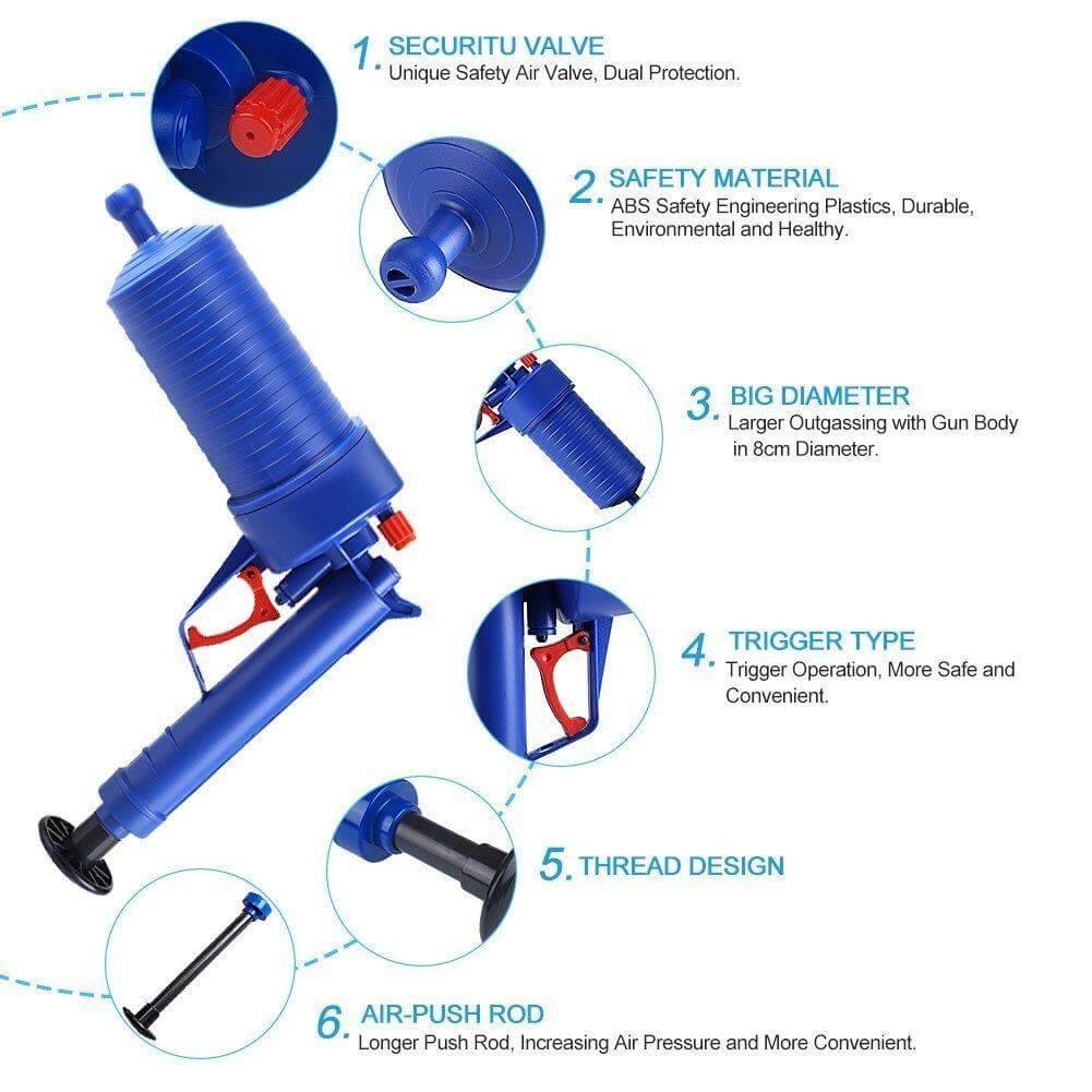 Lisslune | Air Pressure High Pressure Drain Cleaner