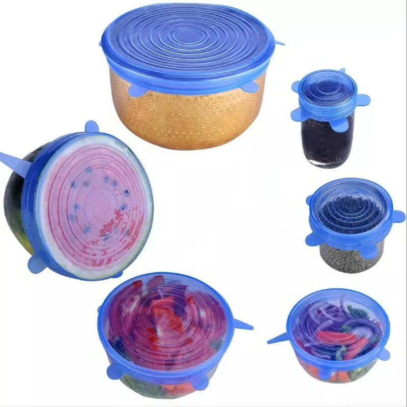 Lisslune | 6-piece Set Flexible Silicone Lid