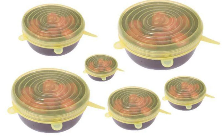 Lisslune | 6-piece Set Flexible Silicone Lid