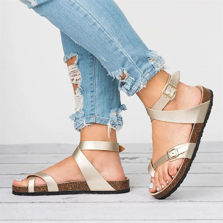 Lisslune | Flat leather sandals