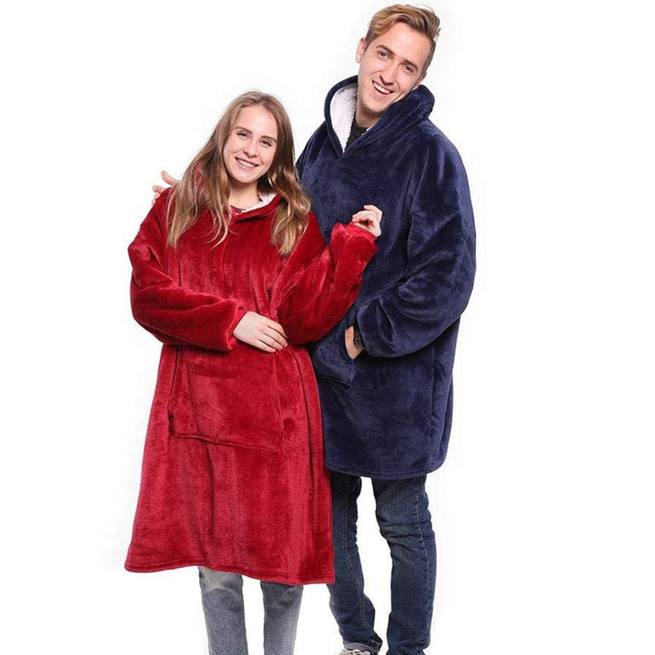 Lisslune | Therapeutic Blanket Hoodie - Red or Blue