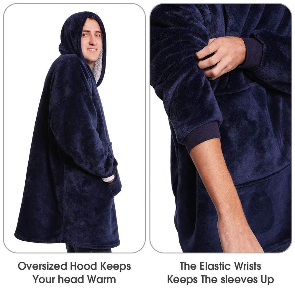Lisslune | Therapeutic Blanket Hoodie - Red or Blue