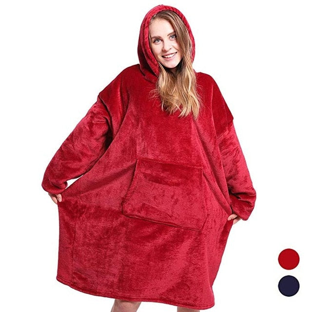 Lisslune | Therapeutic Blanket Hoodie - Red or Blue