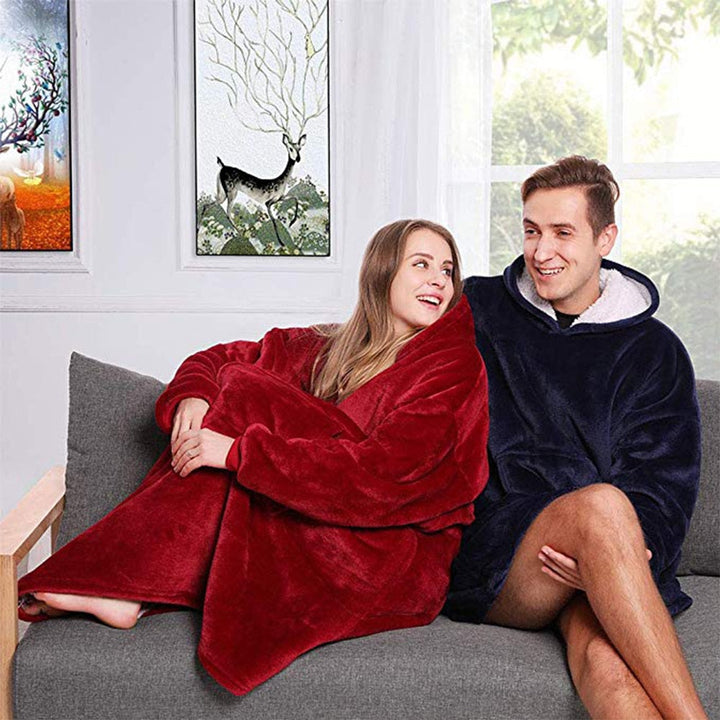 Lisslune | Therapeutic Blanket Hoodie - Red or Blue
