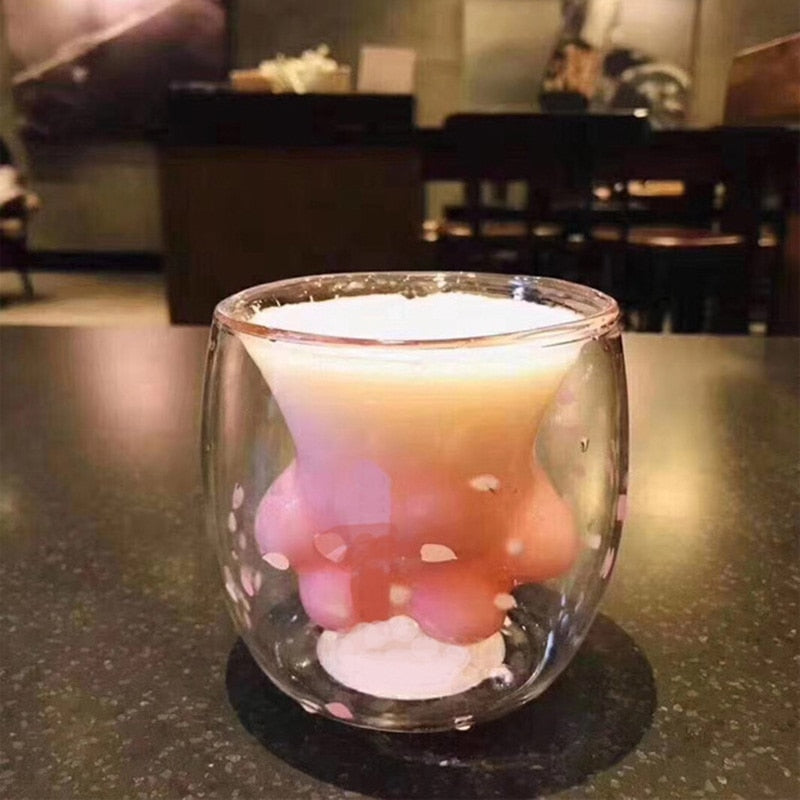 Lisslune | Cat Paw Glass Mug