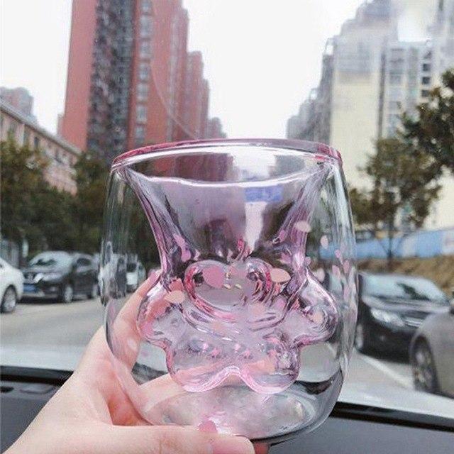 Lisslune | Cat Paw Glass Mug