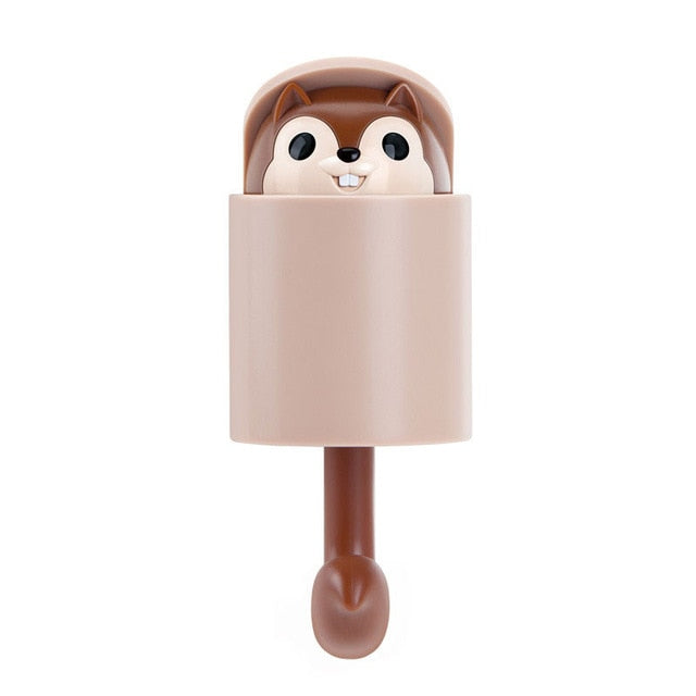 Lisslune | Cute Squirrel Wall Adhesive Hooks