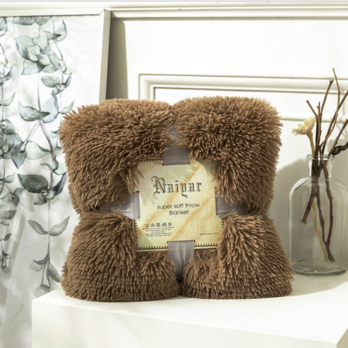 Lisslune | Therapeutic Chocolate Plush Velvet Fleece Blanket - Cradle to King Size
