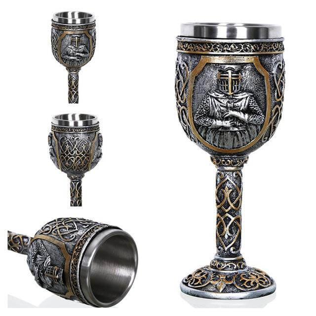 Lisslune | Stainless Steel Skull Gothic Goblet Cocktail Glass