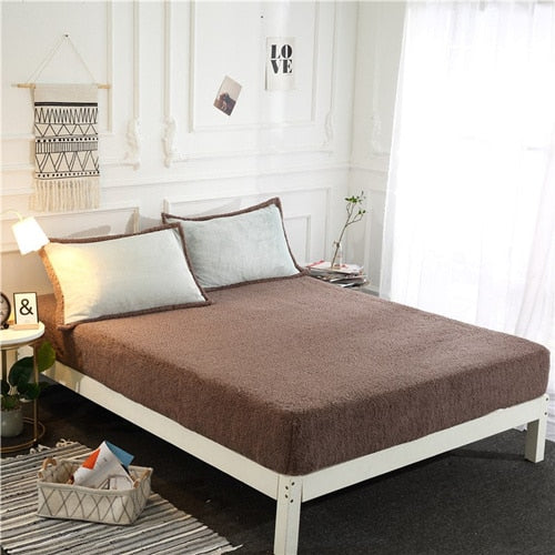 Lisslune | Synthetic Lambswool Fleece Fitted Sheet