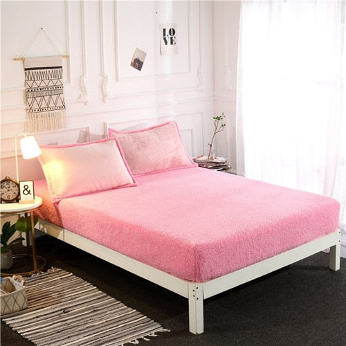 Lisslune | Synthetic Lambswool Fleece Fitted Sheet