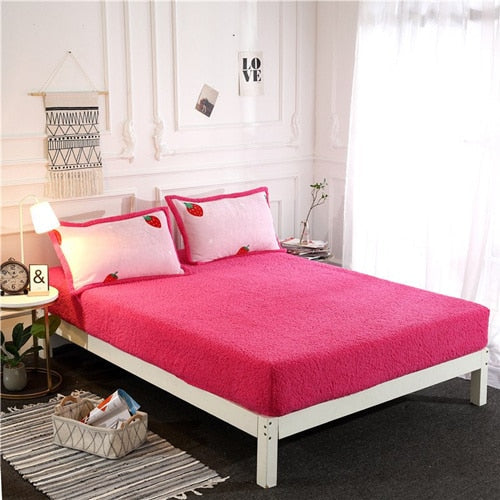 Lisslune | Synthetic Lambswool Fleece Fitted Sheet