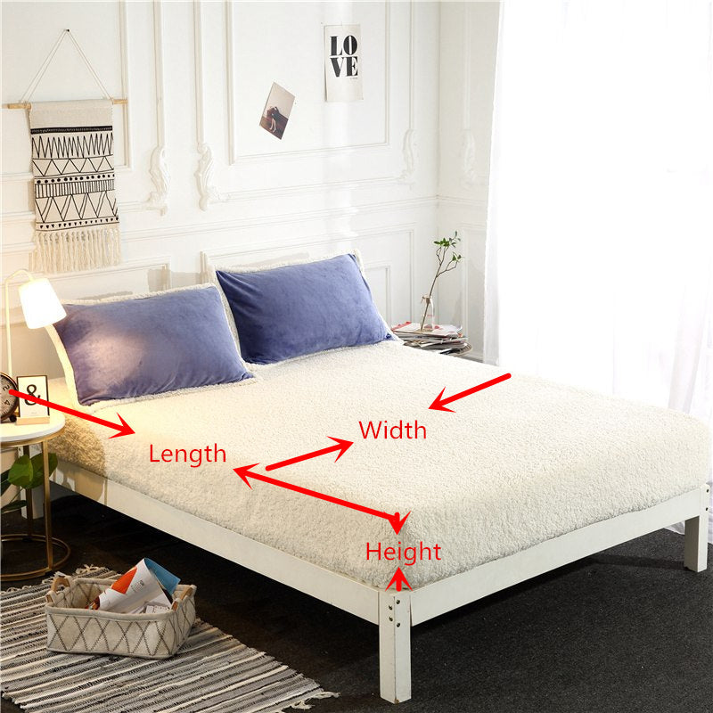 Lisslune | Synthetic Lambswool Fleece Fitted Sheet