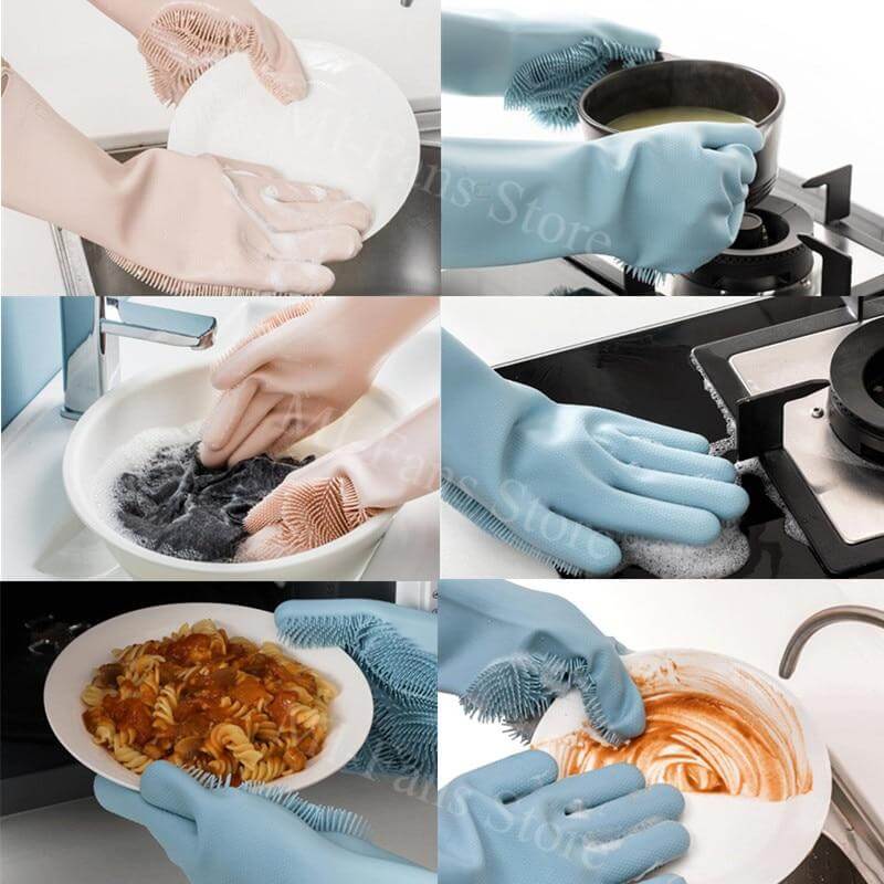 Lisslune | Non-Slip Magic Silicone Cleaning Gloves