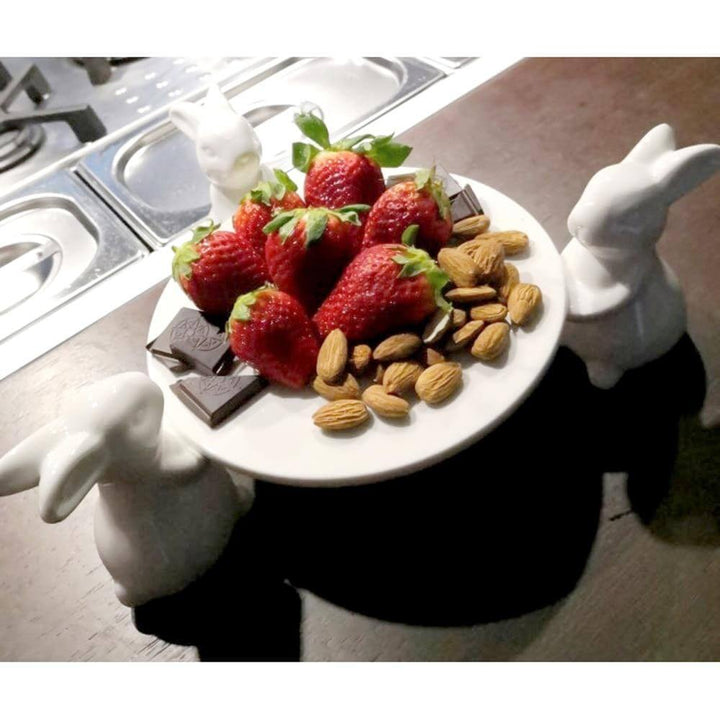 Lisslune | Rabbit Ceramic Dessert Server Tray