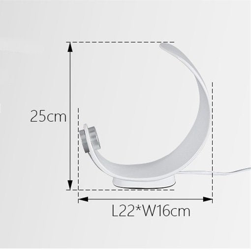 Lisslune | Modern Nordic Curl Table LED Lamp