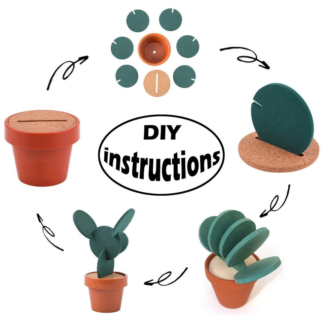Lisslune | Non-Slip Cactus Coaster Set