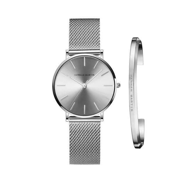 Lisslune | Hannah Martin Women’s Watch with Adjustable Stainless Steel Band