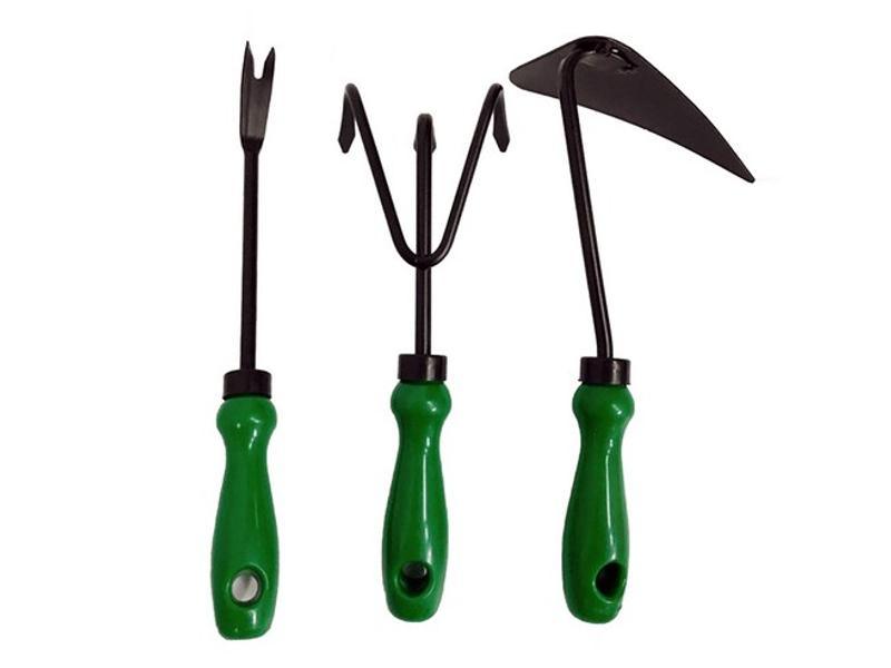 Lisslune | Essential 3-piece Gardening Tool Set: Rake, Weeding and Fork for Garden Maintenance